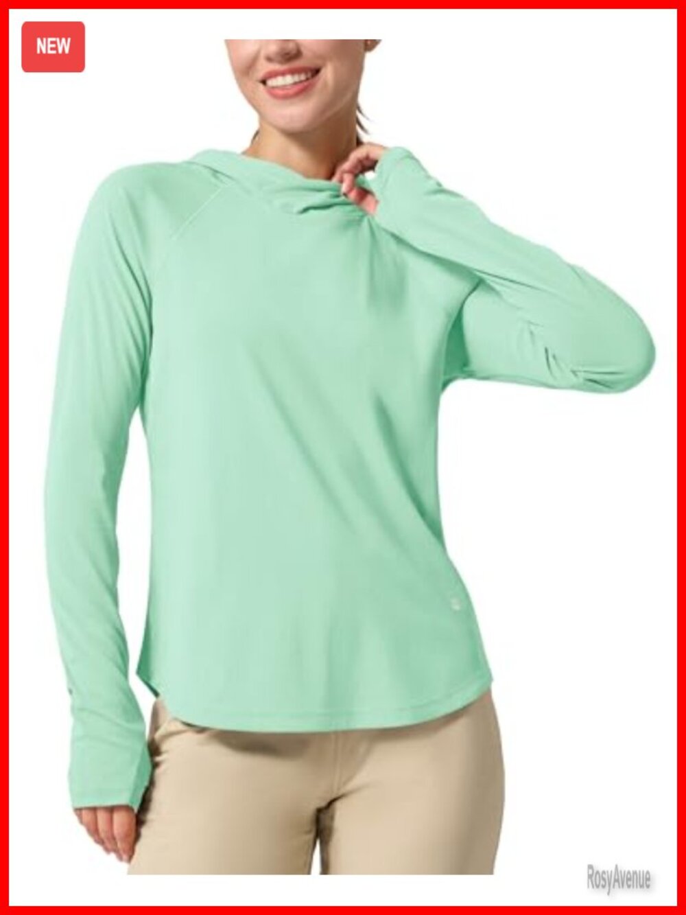 Women's Lightweight UPF 50+ Sun Hoodie Long Sleeve SPF Shirt for Hiking Fishing